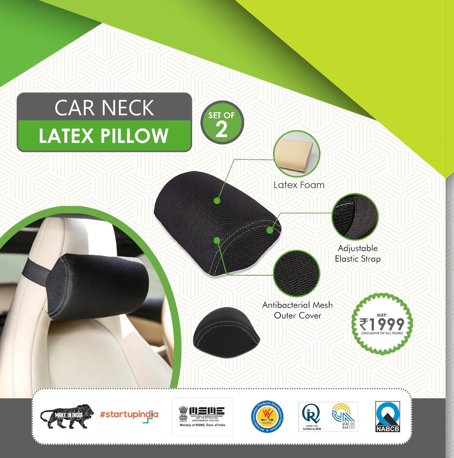 Car Neck Latex Pillow