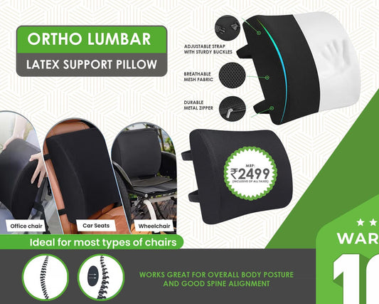 Ortho Lumbar Latex Support Pillow