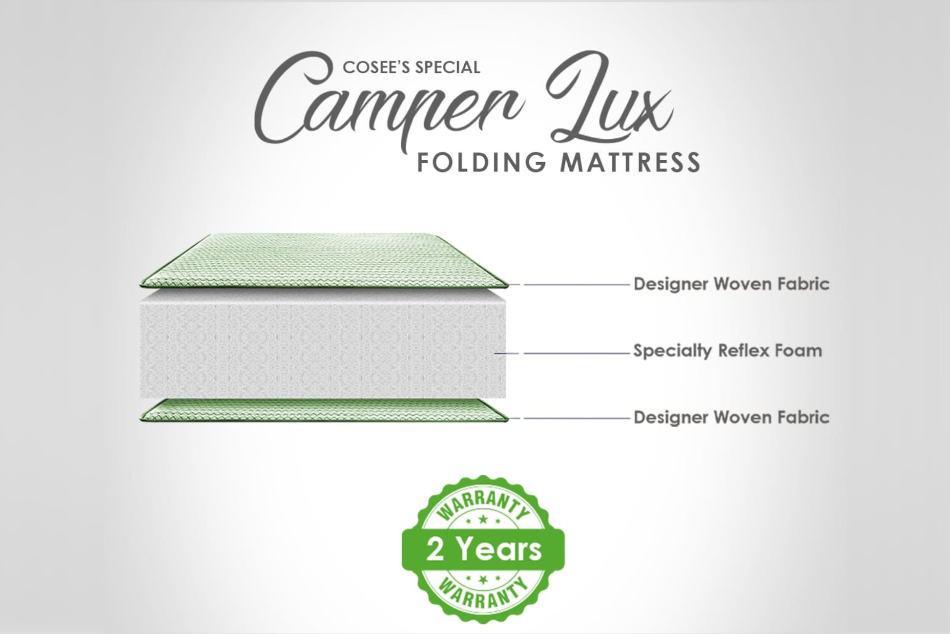 Camper LUX Folding Mattress - SleepCosee