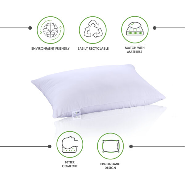 Cosee Compact Micro Fiber White Pillow - Image 6